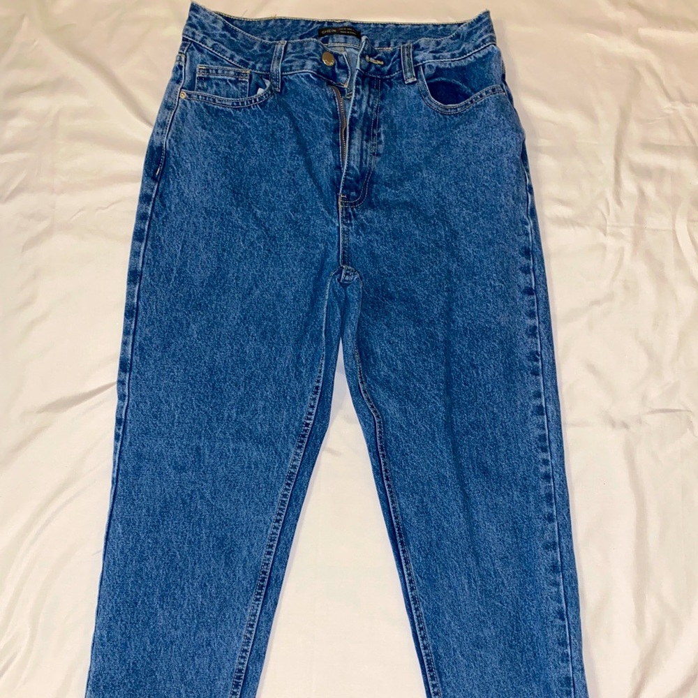 Shein, Straight Leg, Acid Washed, Denim Jeans